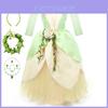 Girls Princess Tiana Dress Up Costume For Birthday Party/christmas
