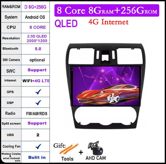 9 Inch For Subaru Forester 4 SJ XV WRX 2012-2015 DSP Android 14 Car Radio Multimedia Video Player Navigation Stereo GPS Monitor