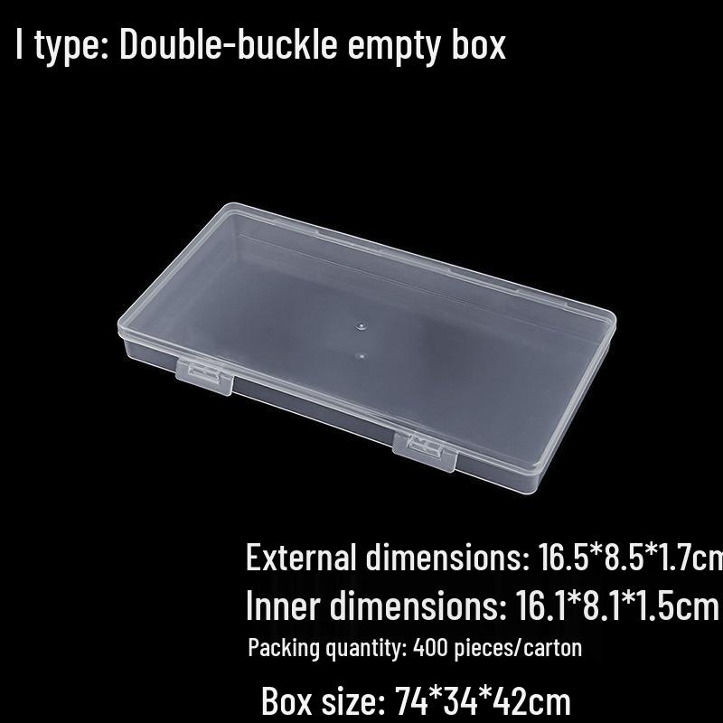 Multi-Purpose Clear Storage Box: Tackle, Stationery, Mask, Phone Case, Cable, Card Organizer