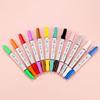 12-Color Double-Ended Acrylic Markers - Large Capacity Multi-Use Brush for Student DIY Painting