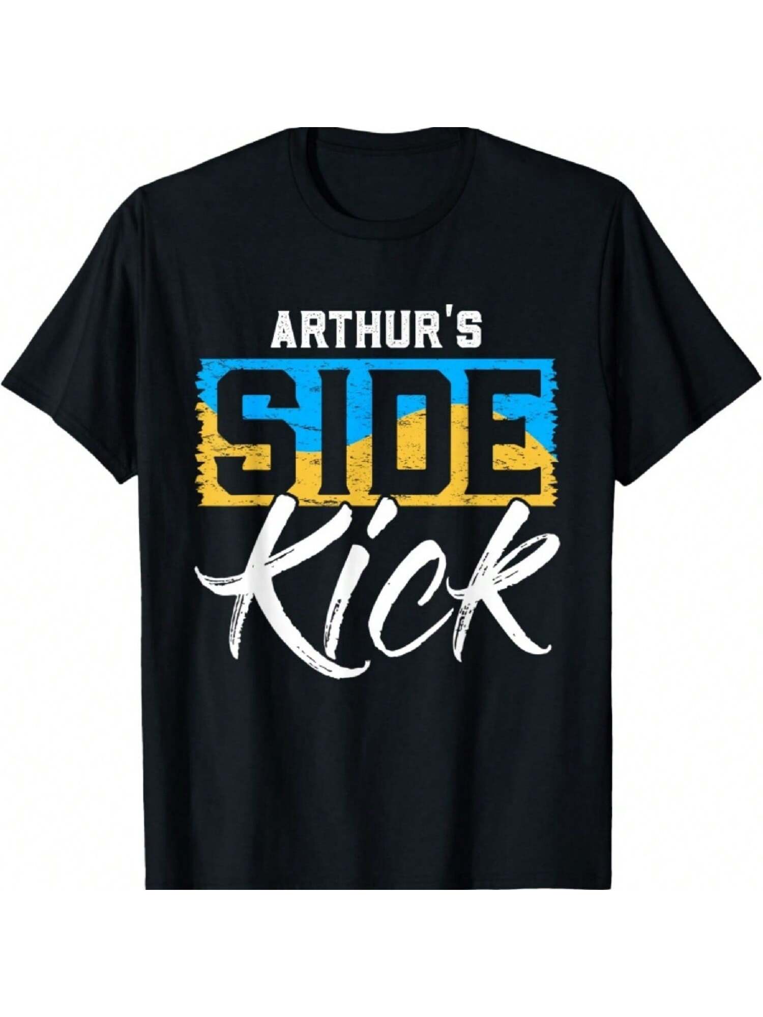 Футболка АРТУРА с надписью Side Kick Имя АРТУР Футболка S разноцветный