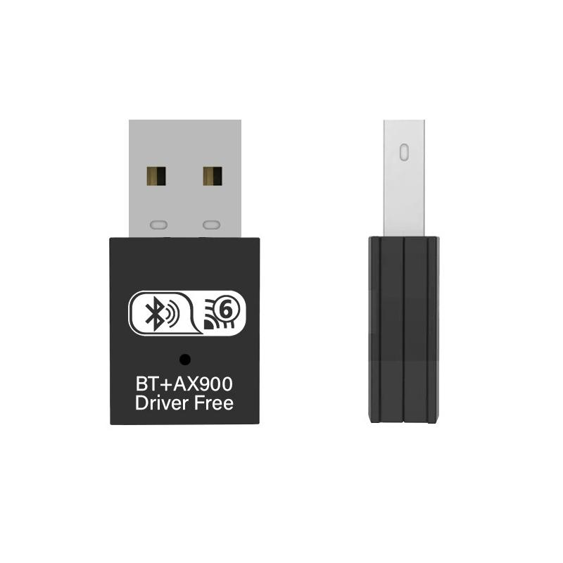 WIFI 6 AX900 Bluetooth 5.4 Network Card 2in1 Dongle Dual Band 2.4G&5GHz USB WiFi Network Wireless Wlan Receiver DRIVER FREE