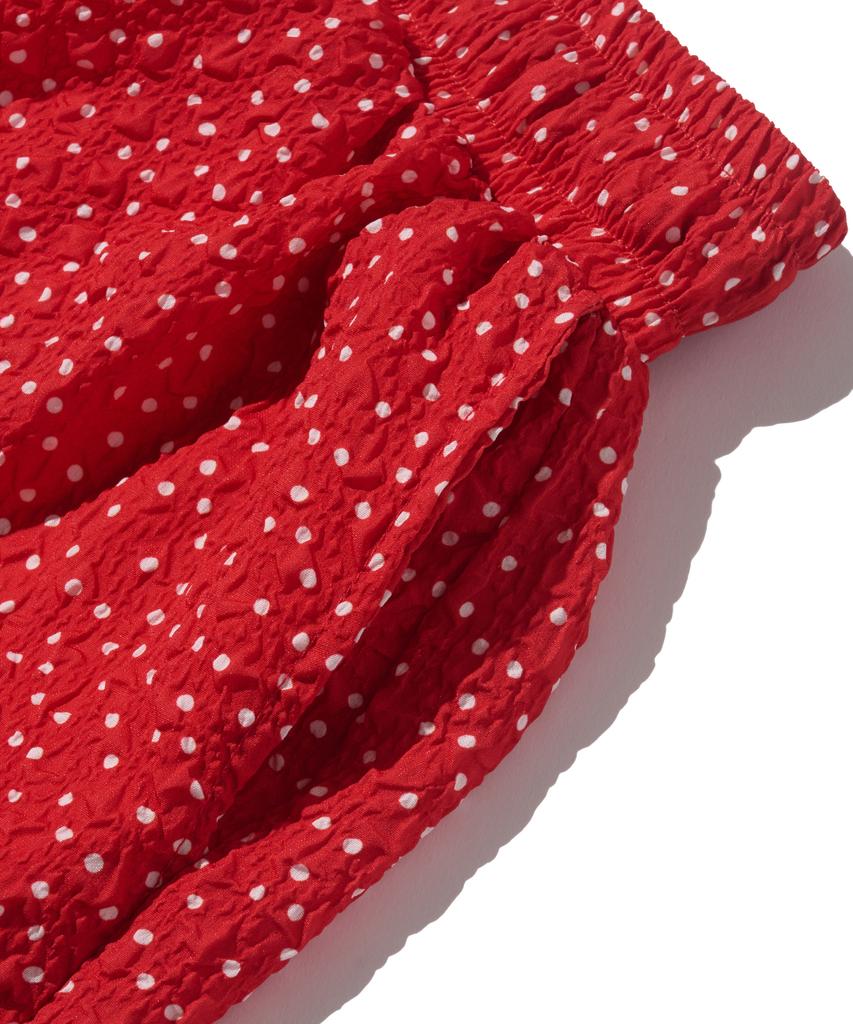 CARGOBROS FOR WOMAN Polka Dot Balloon Elastic Shorts (Red)
