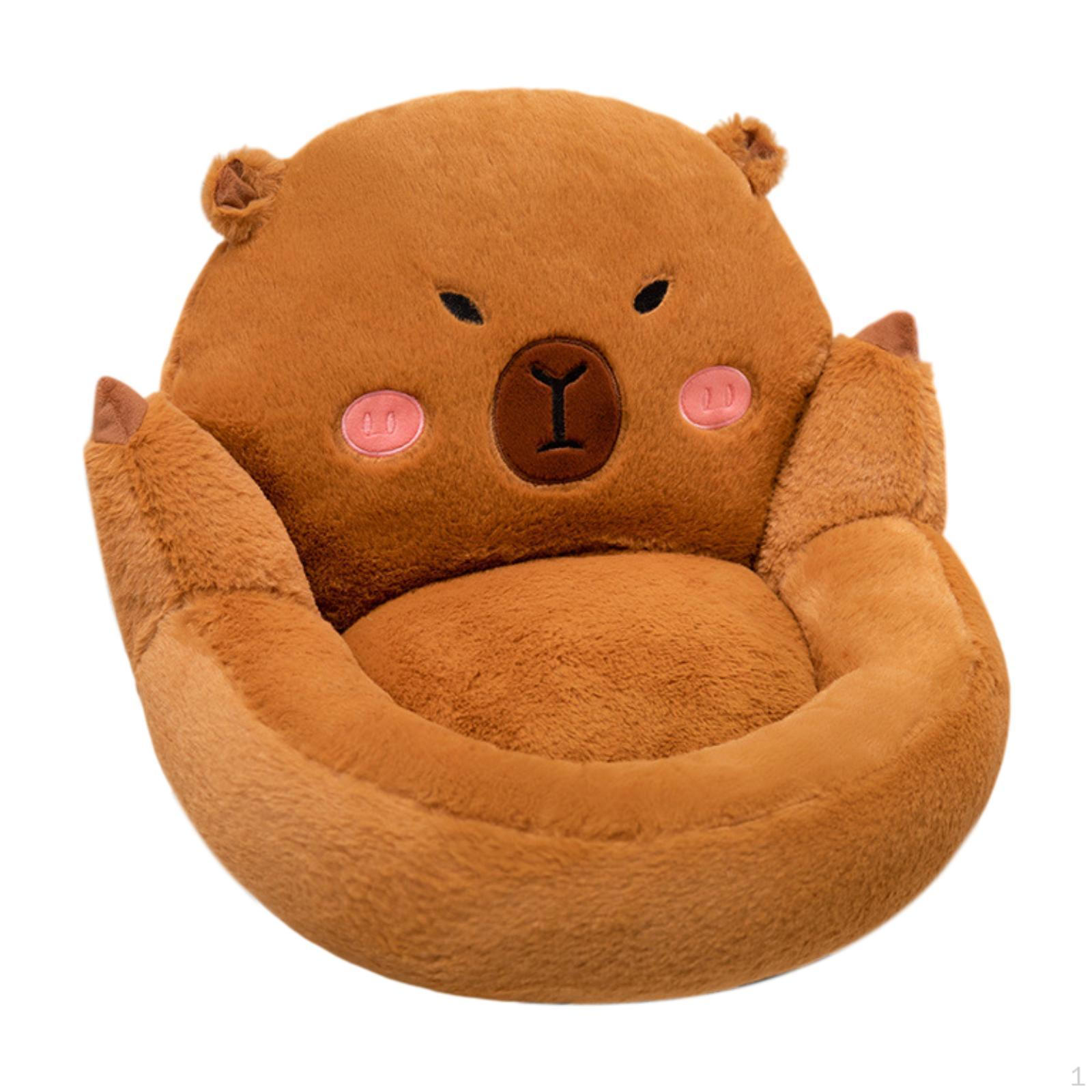 

Chair Cushion Cute Capybara Pad Seat for Restaurant Dorm Cafe Style A