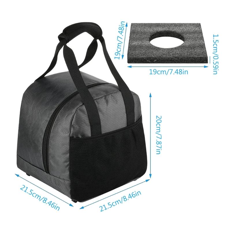 Bowling Ball Bag for Single Ball with Mesh Pocket Bowling Ball Tote Bowling Bag