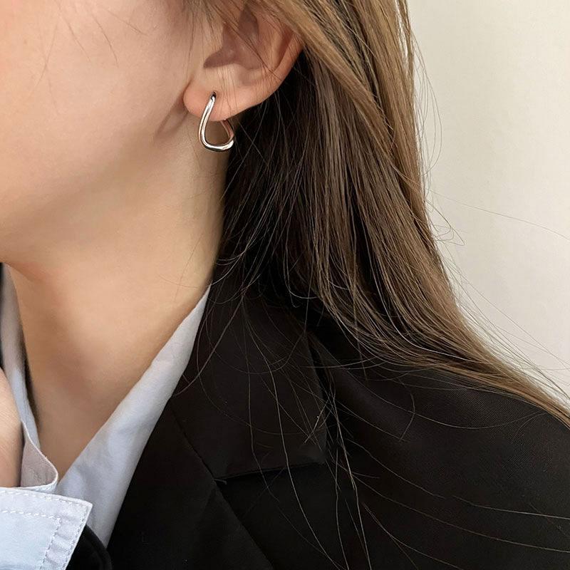 

2023 Irregular Circle Earrings: Women s Simple Light Luxury Niche Stud Hoops