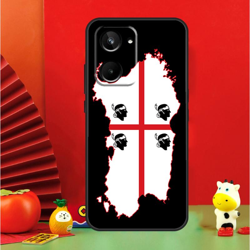 Flag of Sardinia For Realme GT6 GT7 15 Pro 10 11 12 13 14 Pro Plus C65 C67 C63 C61 C55 C51 C53 C35 C75 Case