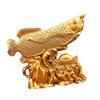 Feng Shui Gold Fish Figurine Alloy Sculpture Antique Decoration Figure for Business Opening Housewarming Gift