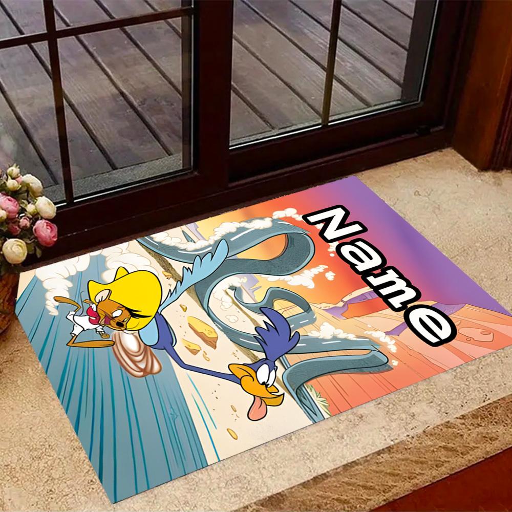 Looney Tunes Adventure Customize Your Name Carpet Perfect for Balcony Kitchen Dining Room Dormitory Antislip Carpet Office home decor
