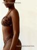 2026 European & American Style Leopard Print Metallic Backless Bandeau Bikini Set for Women