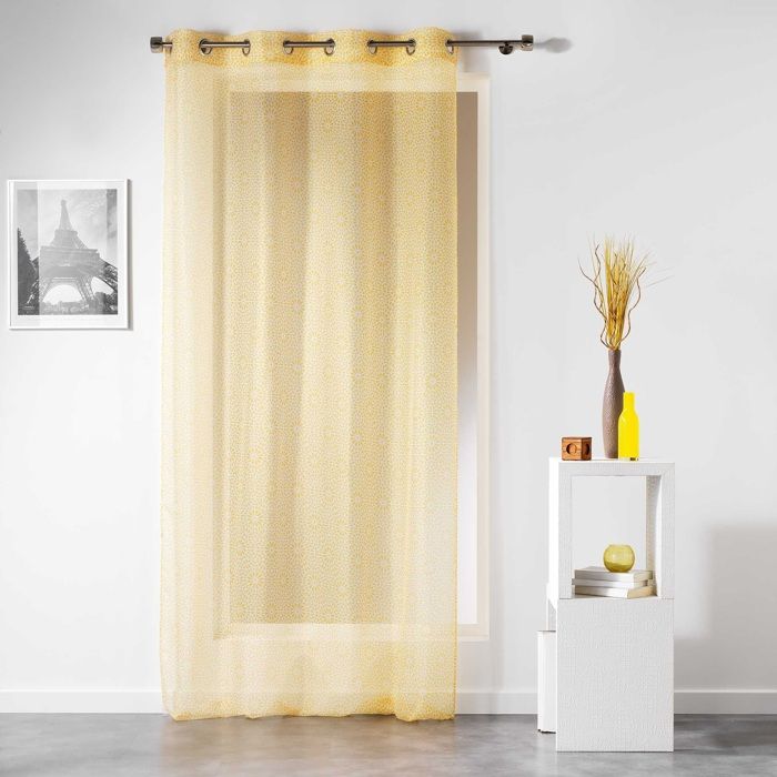 Panneau rideau Voile 140 x 240 cm Tunis Jaune