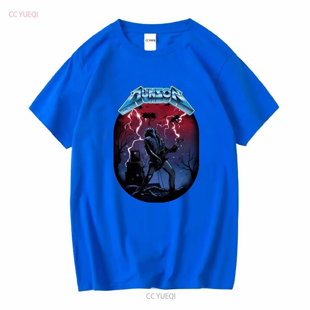 Eddie Play Guitar Stranger for ST4 Fans MunSon T Shirt vintage Washed Versatile Soft Unisex Stretched homme Comfortable