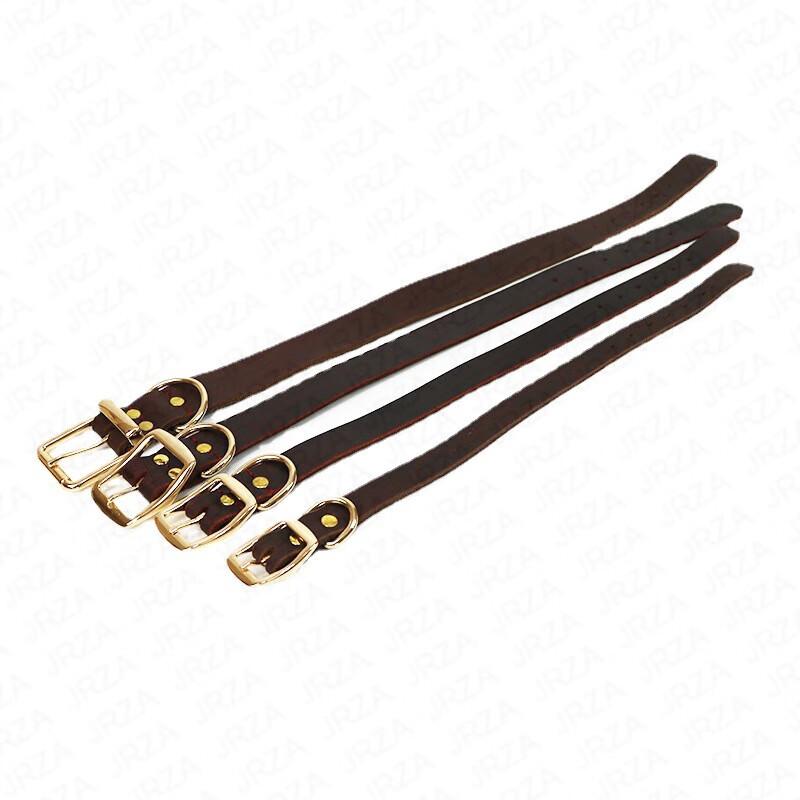 

Adjustable Genuine Leather Dog Collar S