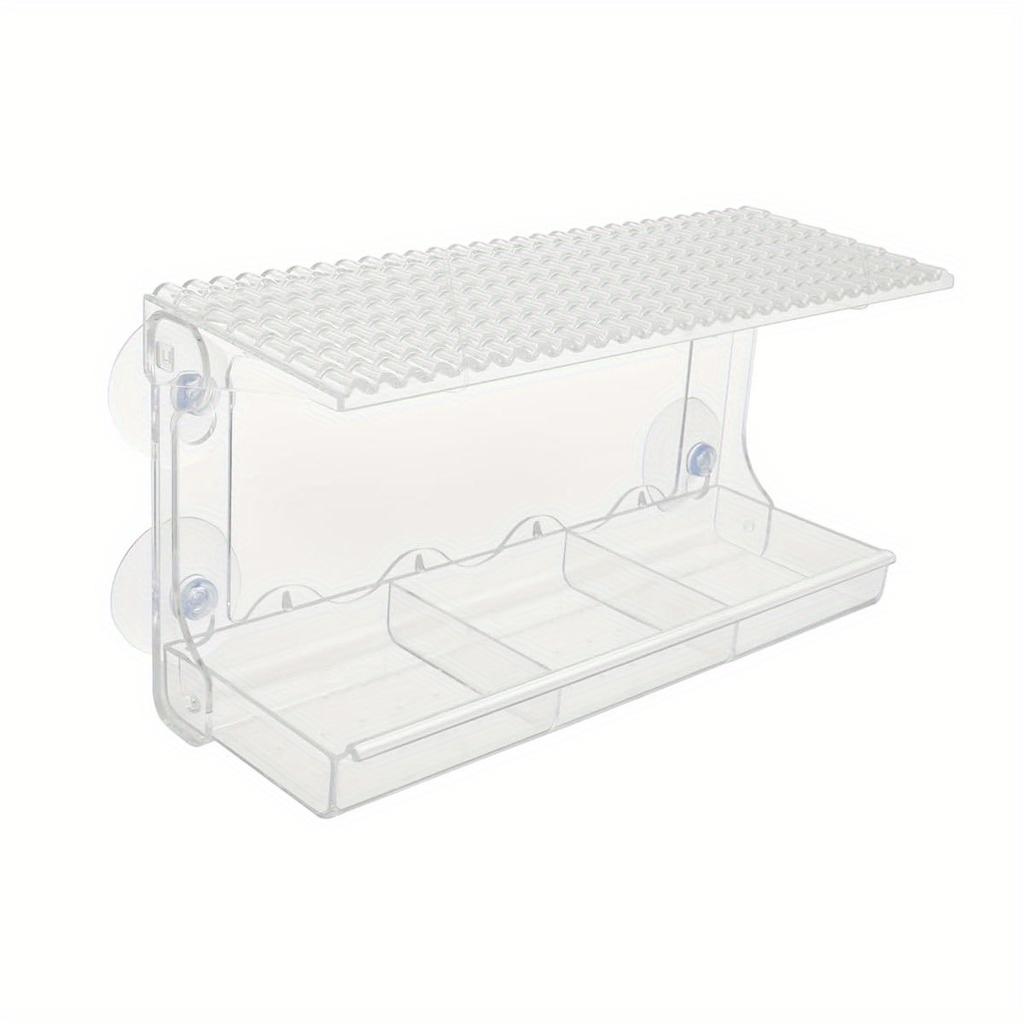 1Pc Outdoor Window Bird Watching Transparent Suction Cup Feeder, Outdoor Wild Transparent Bird House