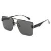 Double Beam Super Large Frame Half Frame Metal Double Beam Outdoor Sunshade Sunglasses Men'S Fashion Sunglasses