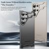 Luxury Alien Irregular Metal Phone Case For Samsung Galaxy S25 S24 S23 Ultra Plus Aluminum Bumper With Lens Film Protection Cover