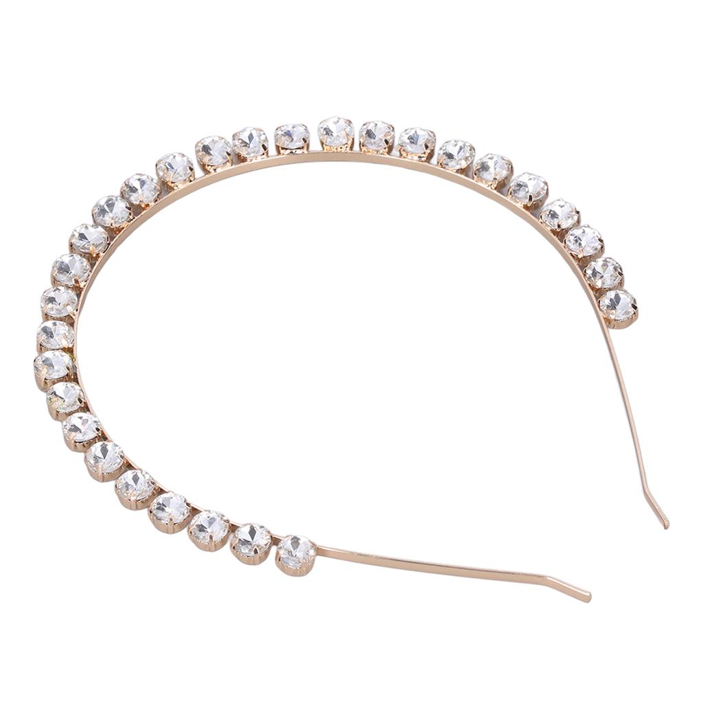 Rhinestone Headband Elastic Adjustable Exquisite Elegant Crystal Hairband for Wedding Dance Parties Photography