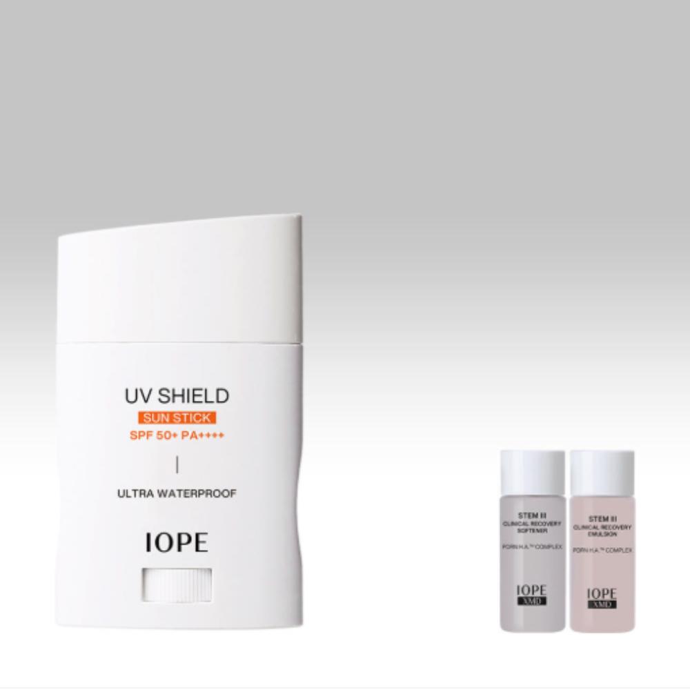 IOPE UV Shield Sun Stick 20g SPF50+/PA++++  Convenient High-Protection Sunscreen Set