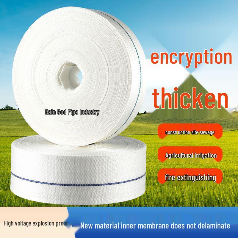 Heavy-Duty Woven Canvas Water Hose: Explosion-Proof, Wear-Resistant, High-Pressure for Irrigation & Fire-Fighting (2-4 inches)