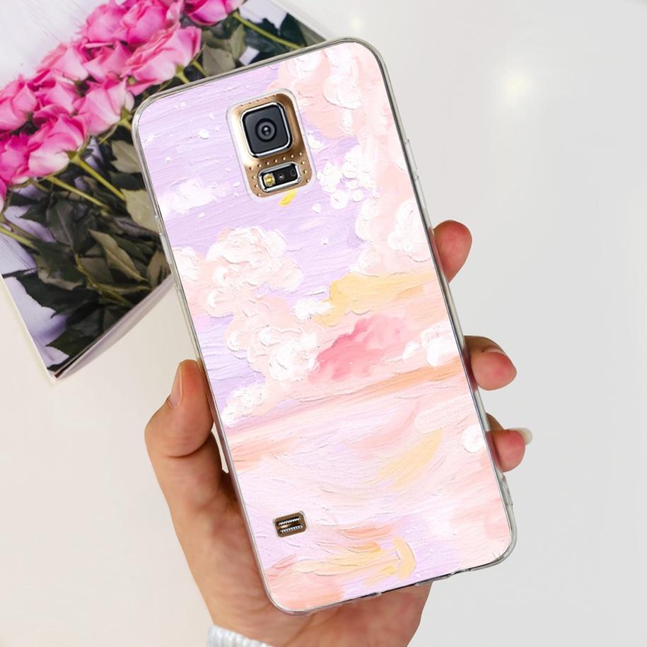 For Samsung Galaxy S5 Case G900F G900I i9600 S 5 Back Cover Cool Painted Soft Silicone Clear Phone Case For Samsung S5 Neo Coque
