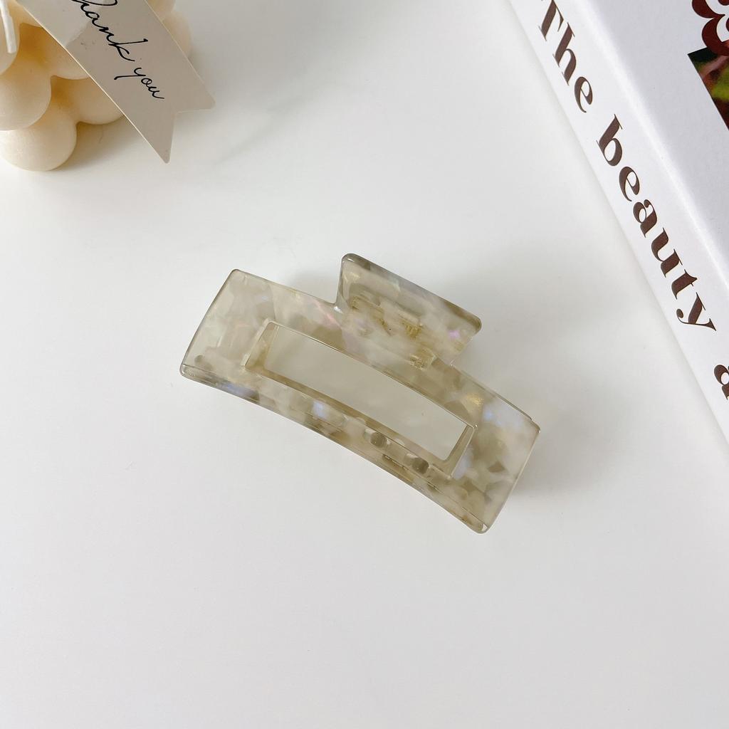 Acetate Korean Fashionable Hair Clip For Women With Elegant Square Design In Colors Multiple