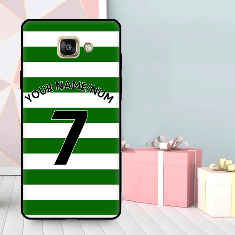 Personalised Football Number Strips Case For Samsung Galaxy J3 J5 J7 J1 2016 A3 A5 2017 J4 J6 J8 A7 A9 A6 A8 Plus 2018 Cover
