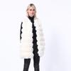 Women's Mid-Length Fox Fur Vest - European and American Style Fur Coat