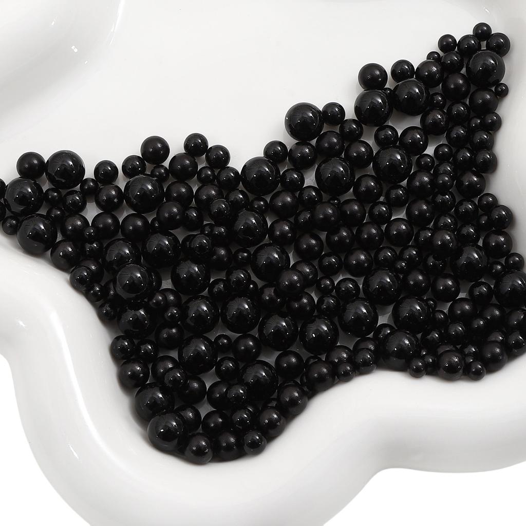 Abs Non-Porous Pearl Plated Colored Round Beads Loose Beads Beaded Handmade Diy Vanity Box Clothing Jewelry Decorative Materials