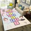 Princess Dance Game Boy and Girl Cartoon Carpet Home Living Room Sofa Door Mat Children's Anti Slip Floor Mat Home Decoration