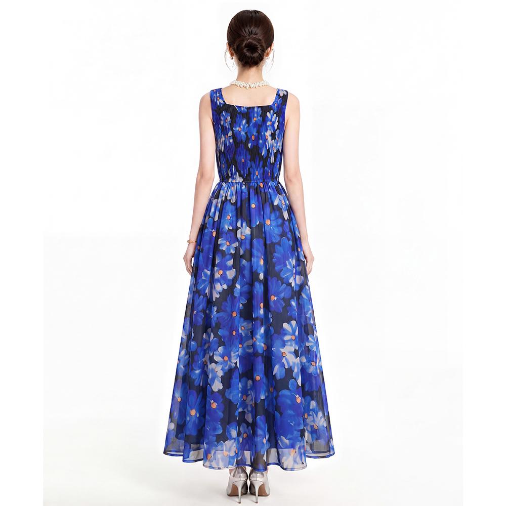 Sexy Clothes Floral Print Sleeveless Maxi Dresses for Women 2026 Club Birthday Party Elegant Big Swing Long Dresses