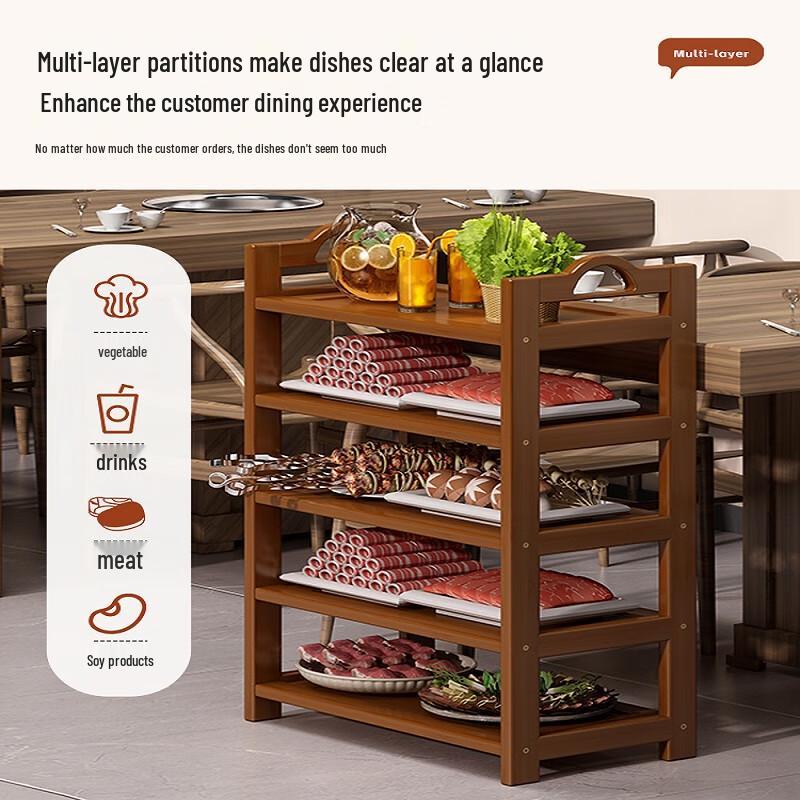 Miling Commercial Wooden Kitchen Prep Rack