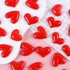 Peach & Red Heart Resin Accessories for DIY Phone Cases & Clothing Decor