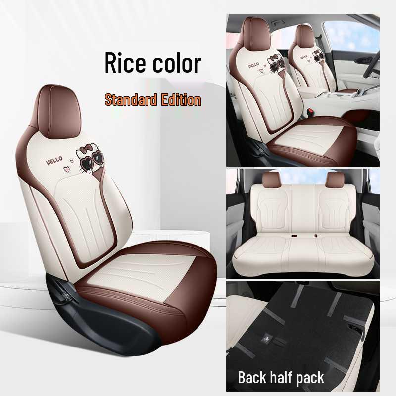 All-Season Universal Cartoon Seat Covers for Wuling Bingo S - Full Coverage Cushions Note: Vehicle Model Year