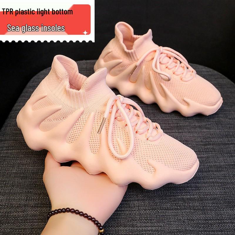 Modne na 2024 rok Octopusowe Trampki Casualowe Flyknit: Oddychające, Koreański Styl, Skarpety Buty Unisex