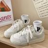 Niche original single shoes breathable bread shoes autumn new thick-soled leather board shoes