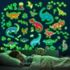 DECOWALL Dinosaur Wall Stickers Dinosaur Stickers for Wall Easy Application Glow-in-the-Dark - Luminous, Glow-in-the-Night Kids' Rooms, Boys'