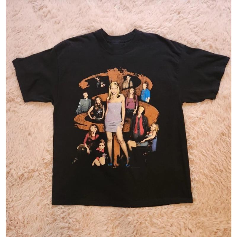 Vampire Hunter Buffy Tshirt Sarah Michelle Galla Tshirt Summer New Trendy Y2K Casual Fashion Tshirt S