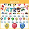 Paw Patrol Kids Birthday Party Decoration Set Featuring Colorful Balloons And Cute Banner