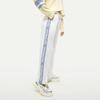 Fila Fusion 2023 Autumn New Fashion Retro Sports Casual Knitted Long Pants Loose Wide Leg Pants Women bottoms Standard-White T11W333607F-WT