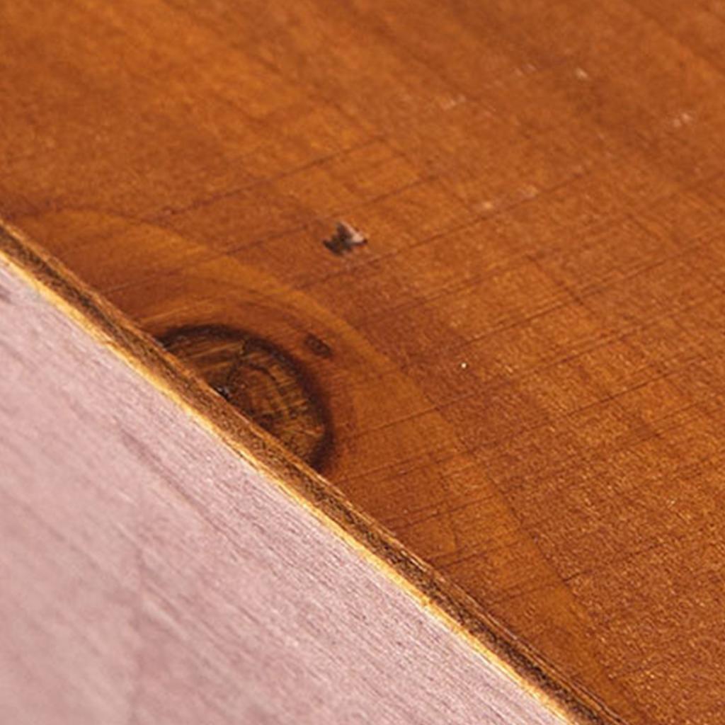 Houten bureaukastje met dubbele deur en lades, retro houten sieradendoosje met heldere nerf voor parfumflesjes.