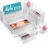 Cross-Border E-commerce PS Plastic Drawer Organizer: 25-Piece Bathroom Cosmetic Storage Box Set