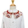 Elegant Hanfu Shawl Floral Pattern Hanfu Shoulder Collar Ancient False Collar  Costume Accessory