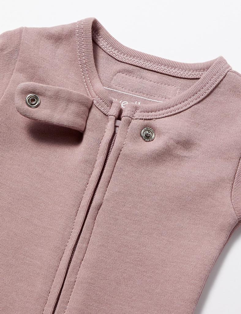 Organic Baby Romper with Sizes for Months L'ovedbaby Zipper, Lavender, 3-6M (ocb-454), 3-6