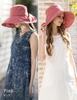Large Wide Brim Gracia UV Cooling Full Sun Hat with Chin Strap Loo&c Women's Hat, 2-Way, Protection, Touch, Protection, Spring/Summer (JP, Alphabet,