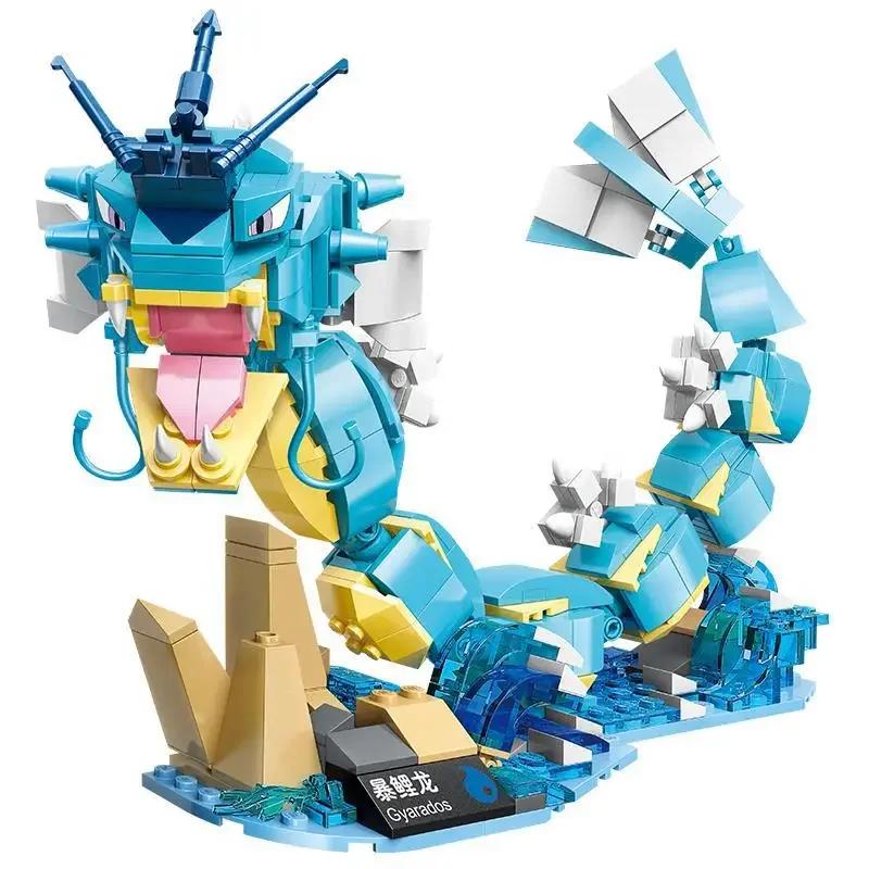 Building Blocks Pikachu Cartoon Bulbasaur Toy Children's Assembled Model Pet Elf Kid Children Gift Compatible With Lego