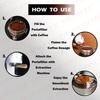 NEOUZA Espresso Portafilter, 51mm, for DeLonghi, Dedica EC680, EC685, and Smeg Coffee Machines, Non-Pressurized Basket, Double Spout (3 Ears)