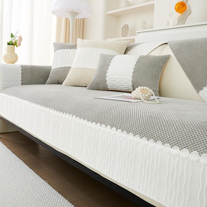 Simple Modern Corduroy Sofa Cover Sofa Cushion Four Seasons Backrest Towel Cover Cloth Non-Slip Seat Cushions