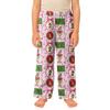 Children's Christmas Print Plush Casual Pants for Holiday Lounging and Everyday Wear