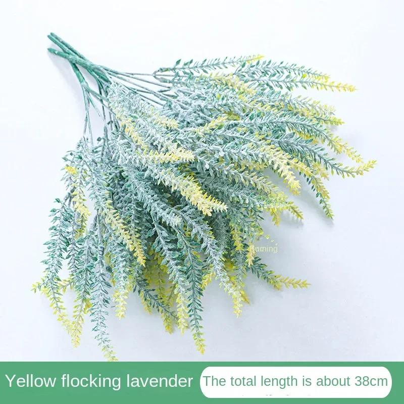 1 Bundle Purple Artificial Lavender Flowers Bouquet Artificial Plant For Home Outdoor Garden Wedding Office Table Decoration