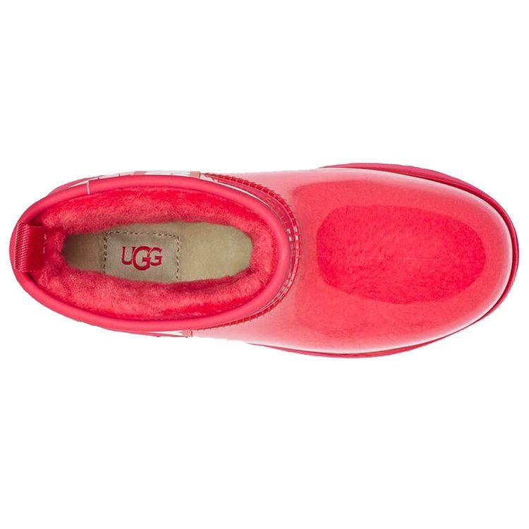 UGG Klasické průhledné mini tenisky pro ženy v barvě ibiškově růžové White 1113190-HSPK